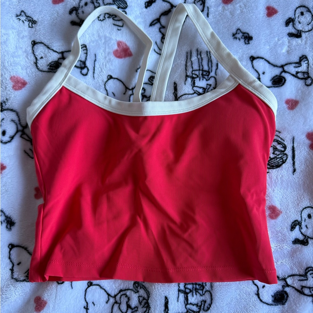 Women's Red Wilo sport top